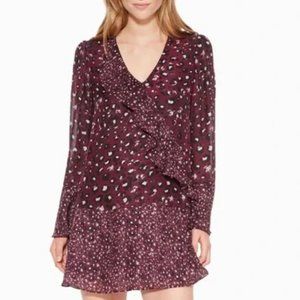 Parker Kimberly Printed Ruffle Combo Mini Dress, … - image 1